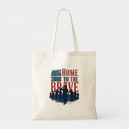 Bolsa Tote Home of the Brave Salute Tee