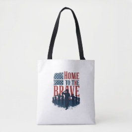 Bolsa Tote Home of the Brave Salute Tee