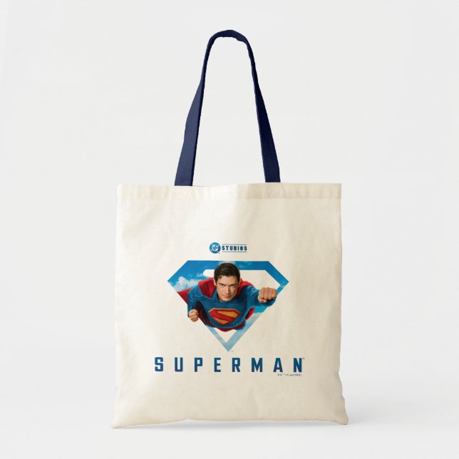 Bolsa Tote Homem de Aço em Voo (Frente)