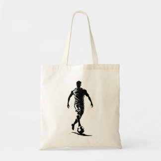 Bolsa Tote Homem de futebol com design de bola.