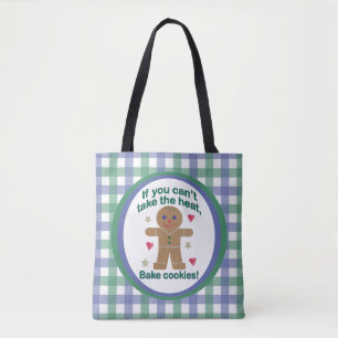 Bolsa Tote Homem de Gingerpão de Natal divertido e Rico