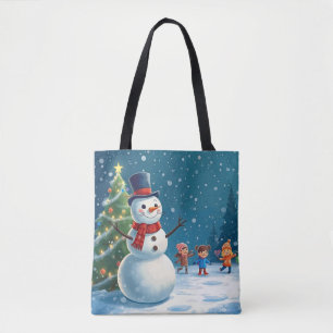 Bolsa Tote Homem de Neve