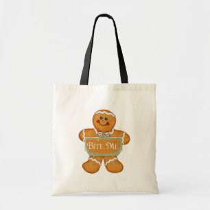 Bolsa Tote Homem de pão-de-espécie - morda-me