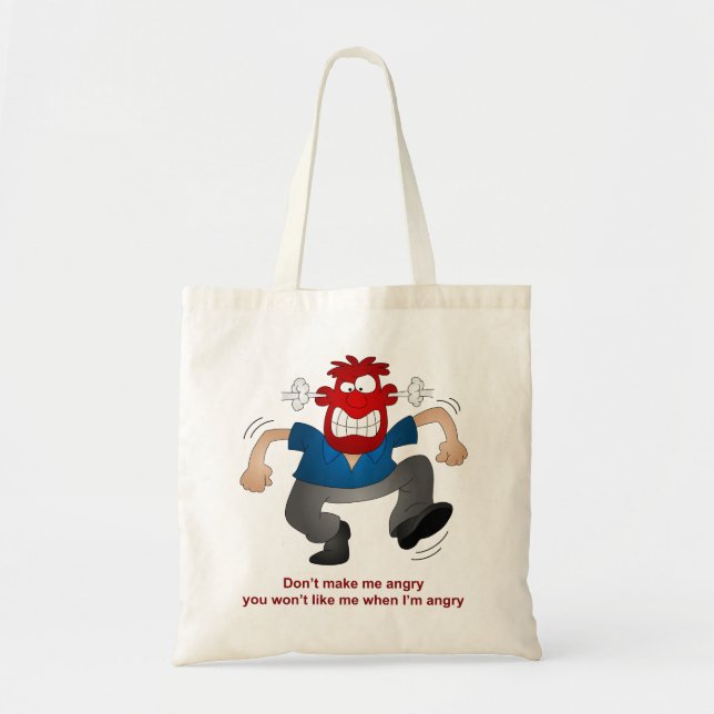 Bolsa Tote Homem irritado (Frente)