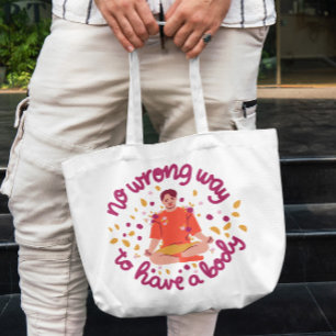 Bolsa Tote Homem Meditando Banheira Floral De Tota