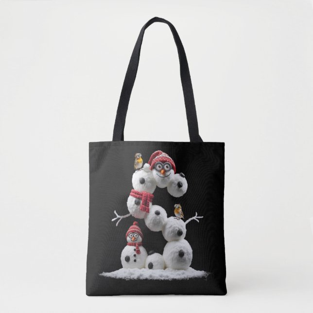 Bolsa Tote Homem-Neve em forma de S (Frente)
