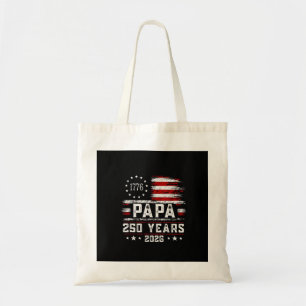 Bolsa Tote Homem Papai Bandeira Americana 250 Anos 4 de Julho