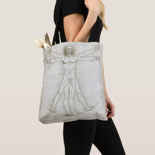 Bolsa Tote Homem Vitruviano por Leonardo da Vinci