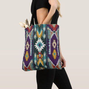 Bolsa Tote Homenagem Nativa Americana ao Abstrato S9