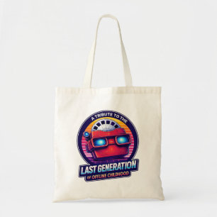 Bolsa Tote Homenagem Retro Viewmaster à Última Criança Offlin
