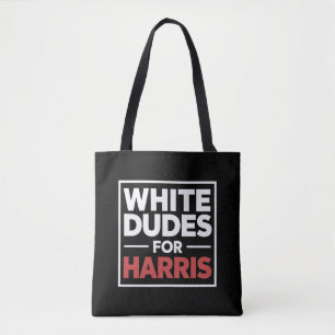 Bolsa Tote Homens Brancos Para Kamala-Harris Para Presidente 