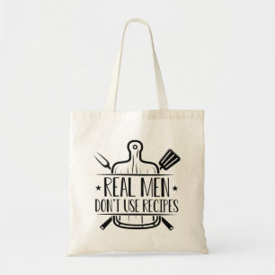 Bolsa Tote Homens Verdadeiros Não Utilizam Receitas