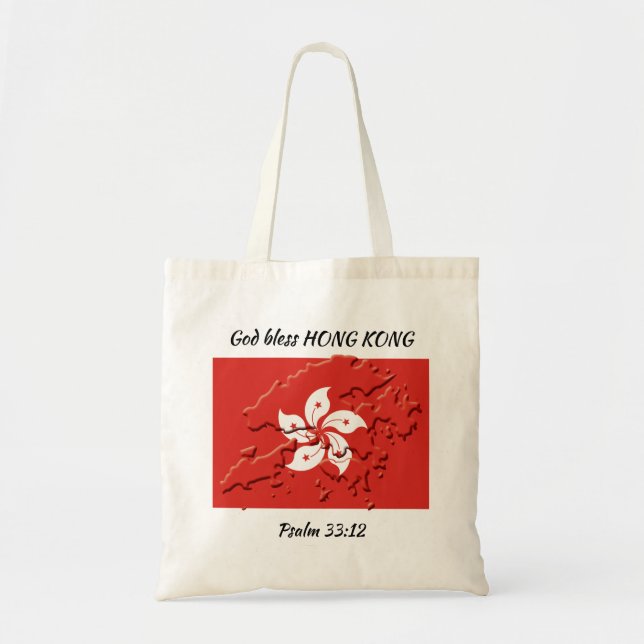 Bolsa Tote HONG KONG FLAG - Personalizado por Escritura Patri (Frente)