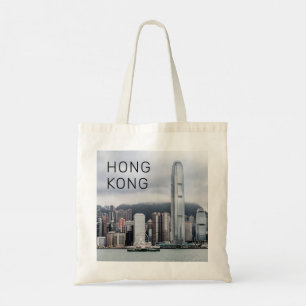 Bolsa Tote Hong Kong Island Skyline Retro Cityscape Vintage