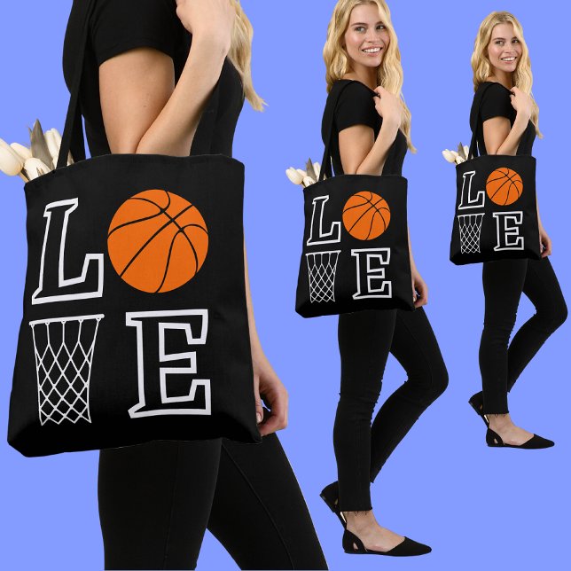 Bolsa Tote Hoops de basquete, Presente de Jogador de Basquete (Criador carregado)