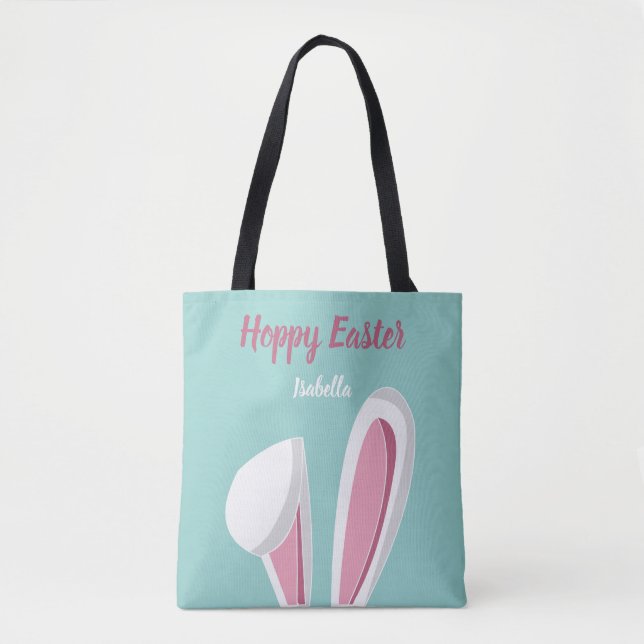 Bolsa Tote Hoppy Easter Bunny Ears (Frente)