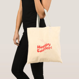Bolsa Tote Hoppy Easter Retro Bunny