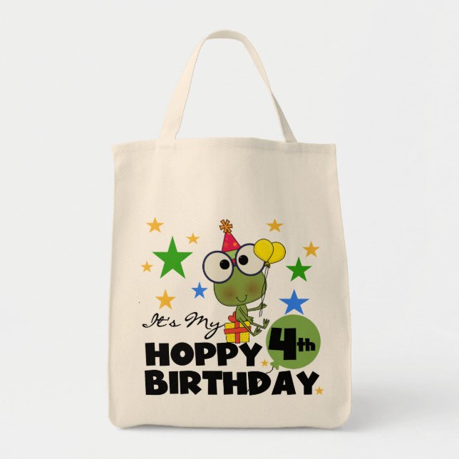 Bolsa Tote Hoppy Sapo 4.º t-shirts e presentes (Frente)