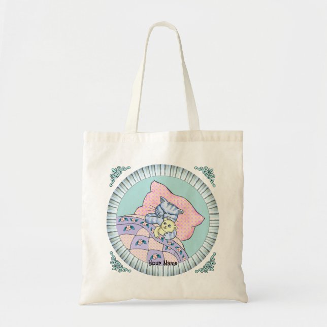 Bolsa Tote Hora de Dormir do Gato (Frente)