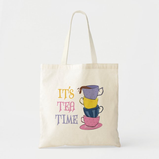 Bolsa Tote Hora do Chá - Tea Lover (Frente)