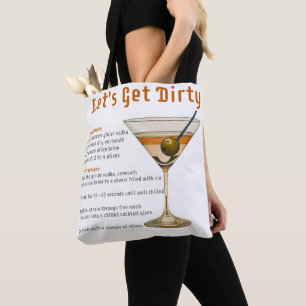 Bolsa Tote Hora do Coquetel Vamos nos Sujar Receitas de Marti
