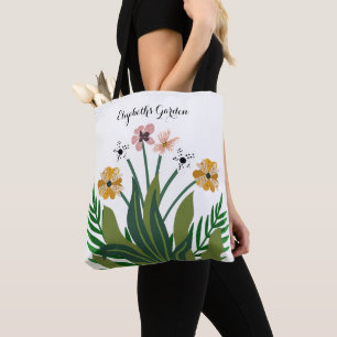 Bolsa Tote Horário de Aquarela das Flores Elegantes Modernas