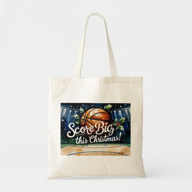 Bolsa Tote Horário de basquetebol (Frente)