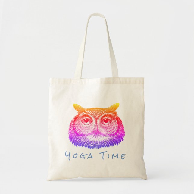 Bolsa Tote Horário de Owl Yoga Tote Bag (Frente)