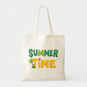 Bolsa Tote Horário de Verão - Horário de Verão com Palm Tree