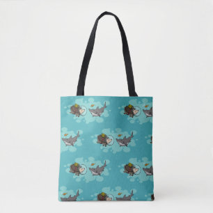 Bolsa Tote Horatio o Ouriço que encontra amigos