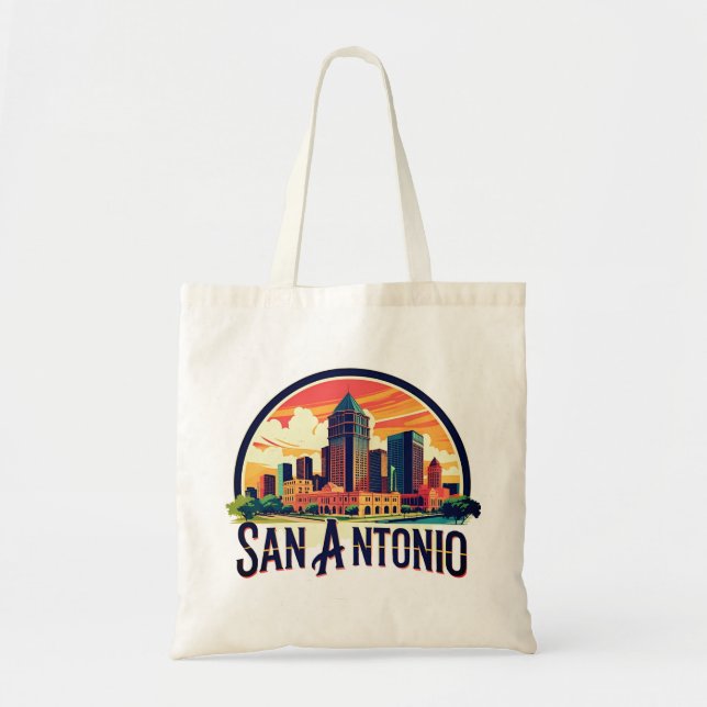 Bolsa Tote Horizonte de San Antonio Texas (Frente)