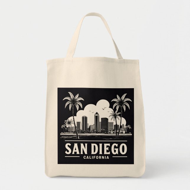 Bolsa Tote Horizonte de San Diego Califórnia (Frente)