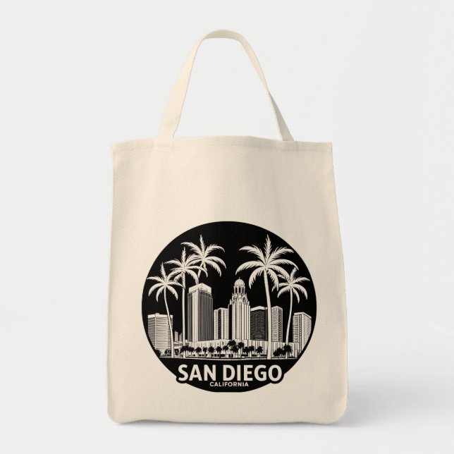 Bolsa Tote Horizonte de San Diego Califórnia (Frente)