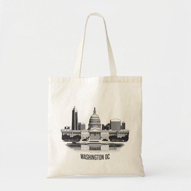 Bolsa Tote Horizonte de Washington DC (Frente)