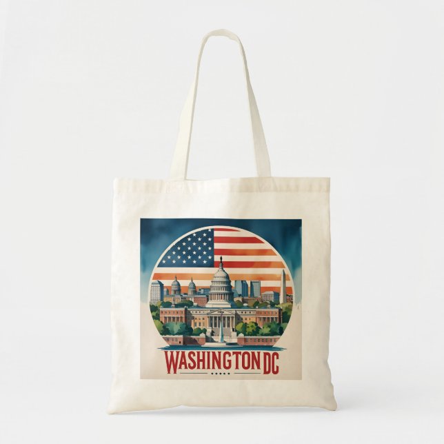 Bolsa Tote Horizonte de Washington DC (Frente)