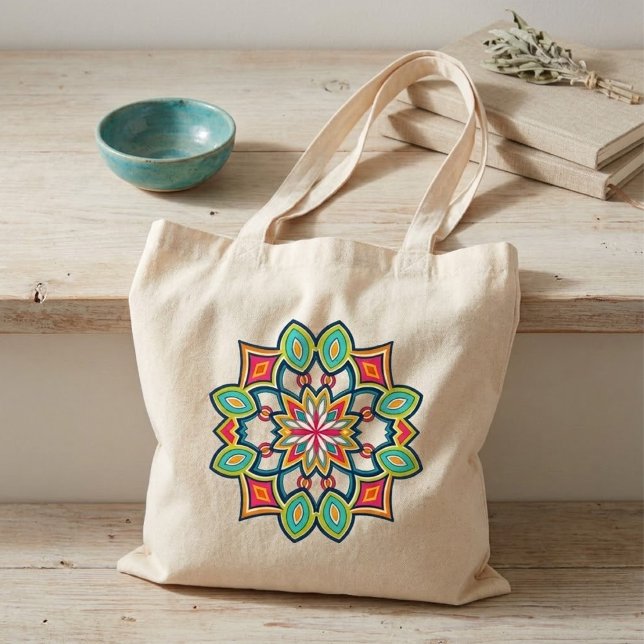 Bolsa Tote Horizonte Festivo (Criador carregado)
