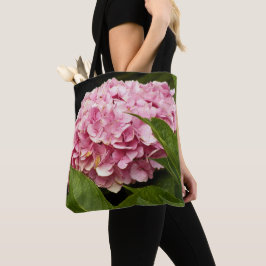 Bolsa Tote Hortênsia de Cabeça de Mop Pink Floral