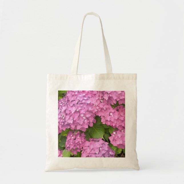 Bolsa Tote Hortênsias Rosa (Frente)