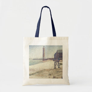 Bolsa Tote Hospice et Phare, Honfleur de Georges Seurat