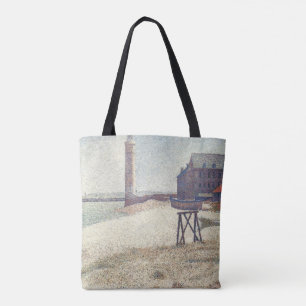 Bolsa Tote Hospício e Farol, Honfleur de Georges Seurat