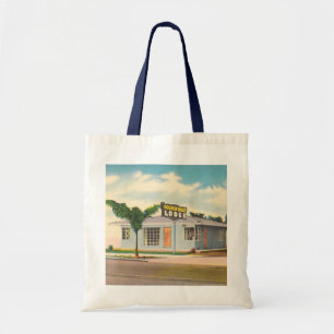 Bolsa Tote Hotel do vintage, motel ocidental dourado do