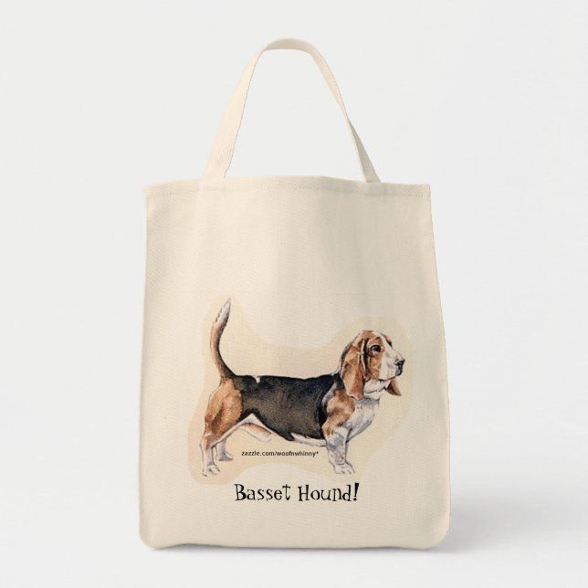 Bolsa Tote Hound Basset (Frente)