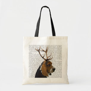 Bolsa Tote Hound e Antlers Basset
