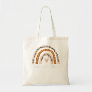 Bolsa Tote Houve Jesus Lover, arco-íris religioso cristão