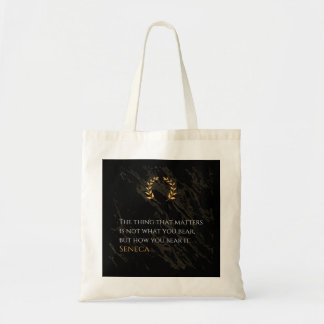 Bolsa Tote How You Bear It - Seneca Stoic Philosophy Quote