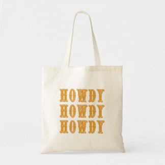 Bolsa Tote Howdy Howdy Howdy Legal Cowboy Ocidental