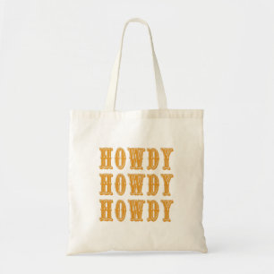 Bolsa Tote Howdy Howdy Legal Cowboy Ocidental