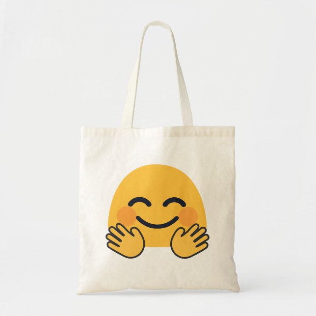 Bolsa Tote Hugging Emoji (Frente)