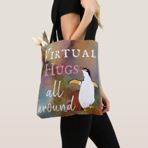 Bolsa Tote Hugs Virtuais por todo o lado