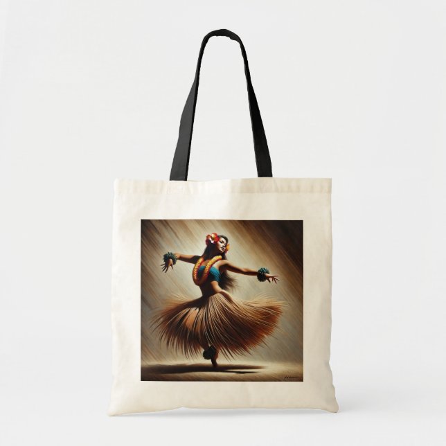 Bolsa Tote Hula Dancer Hawaii (Frente)